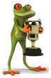 Grenouille et trophée