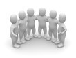 Group of friends. 3d rendered illustration. Group of friends. 3d rendered illustration.