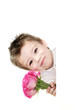 Boy and roses