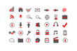 Red Web Icons