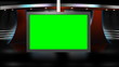 Virtual TV Studio News Set