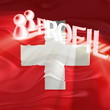 Switzerland flag wavy profile