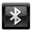 Bluetooth metallic icon