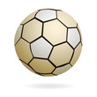 vector handball or soccer ball isolated