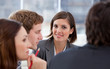 Portrait of an attractive businesswoman and her team Portrait of an attractive businesswoman and her team