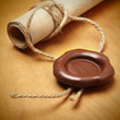 Scroll with wax seal Scroll with wax seal