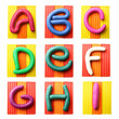 Plasticine alphabet  Letters A-I