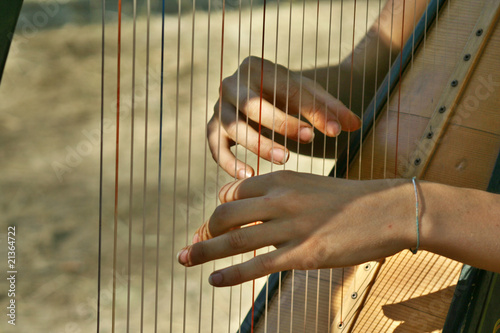 Playing Harp