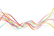 Vektor: dynamic waves with different colors dynamic waves with different colors
