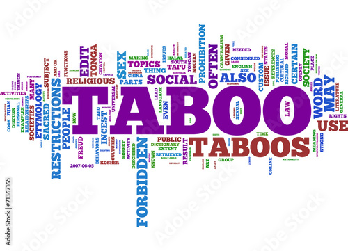 Illustration: Taboo, Forbidden, Prohibited Taboo, Forbidden, Prohibited