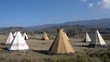 campement indien dans le désert