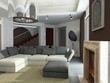 modern interior design (privat apartment 3d rendering) modern interior design (privat apartment 3d rendering)