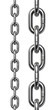 Chain isolated on white background - perfect tiled