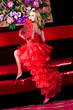 portrait of a girl in the style of Moulin Rouge