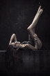 Images : Brunette beauty in a dark chamber