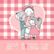 Vector: happy mother`s day happy mother`s day