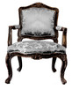 Luxury vintage chair on a white background