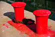 Photo: Red abstract on pier Red abstract on pier