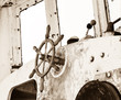 Photo: Lobster Boat Pilot House and Pilots Wheel Lobster Boat Pilot House and Pilots Wheel