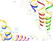 Multicolored waves frame