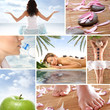 Collage of spa images Collage of spa images