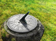 old sun clock dial