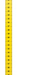 Measure tape on white background