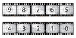 Old vector film countdown