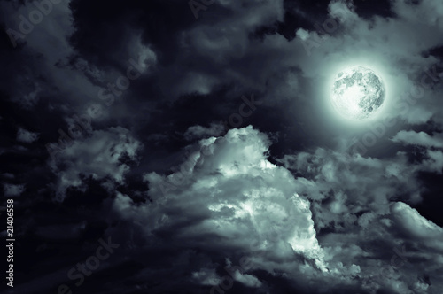 Photo: magic moon over the clouds magic moon over the clouds