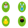 Cartoon background vector illustration