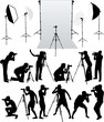 photo accessories - studio equipment, working with vectors