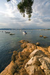 bord de mer sur la côte d'azure dans le sud de la France