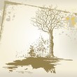 Grunge landscape background