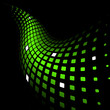 Abstract dynamic green background