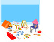 play area camping painting theater