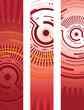 abstract red building background