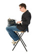 Foto: Writing on the old typewriter Writing on the old typewriter