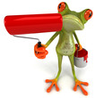 Grenouille et peinture