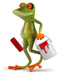 Grenouille et peinture