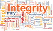 Integrity principles background concept
