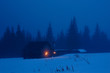 Evening in mountains
