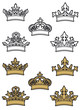 Heraldic crowns