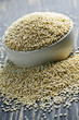 Quinoa grain closeup