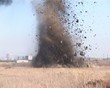взрыв в поле