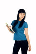girl with documents