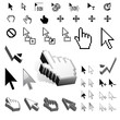 Vector: Largest Set of Vector Cursor Icons Largest Set of Vector Cursor Icons