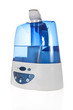 Humidifier with ionic air purifier isolated on white background Humidifier with ionic air purifier isolated on white background