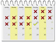 Tick and cross calendar 2010 april Tick and cross calendar 2010 april