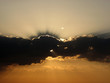 Rayons de soleil perçant les nuages, Pays Basque