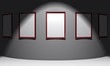 3d Ausstellung - Licht und Schatten - Blanko - rot grau 3d Ausstellung - Licht und Schatten - Blanko - rot grau
